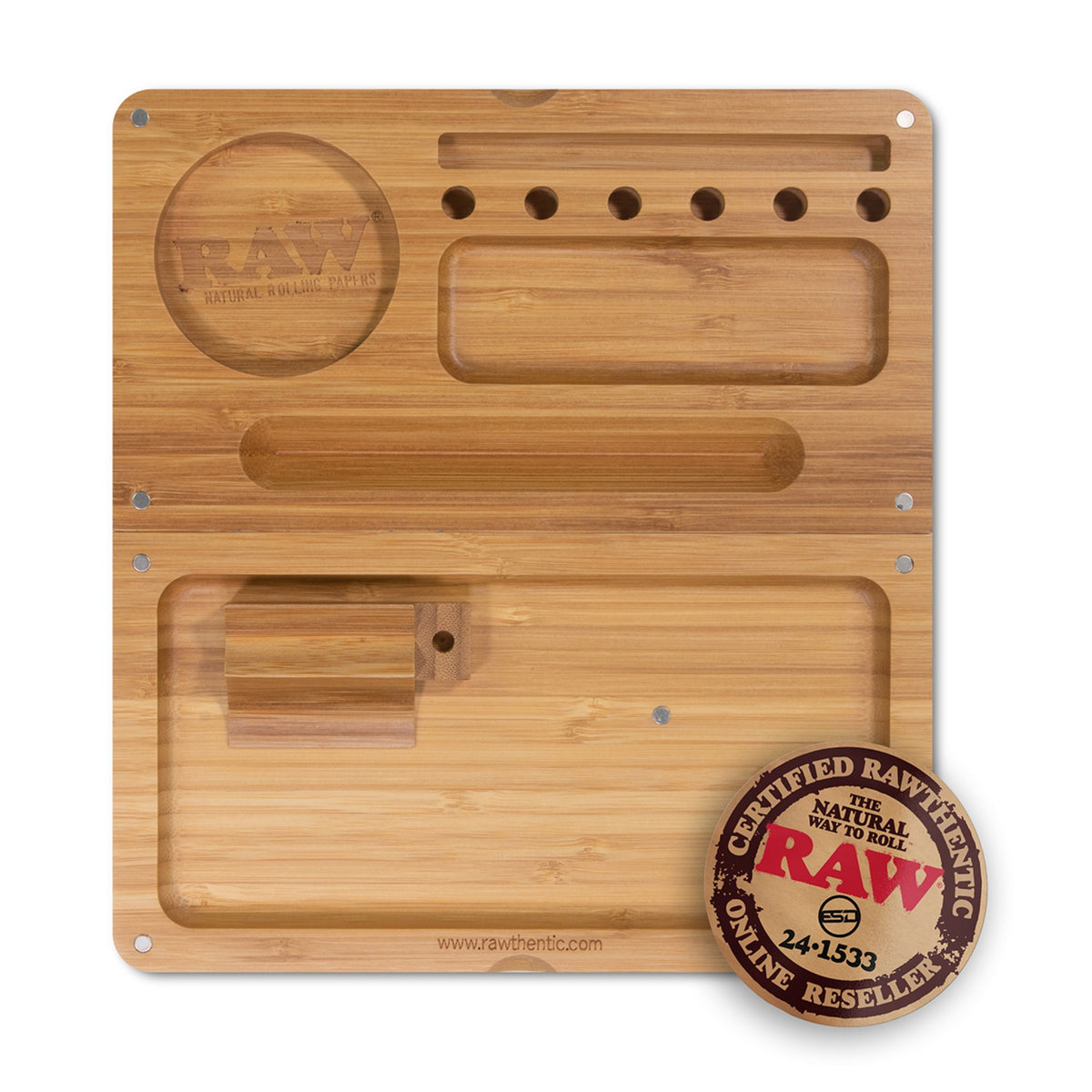 RAW Back Flip Bamboo Rolling Tray Rolling Trays WAR00142-MUSA01 esd-official