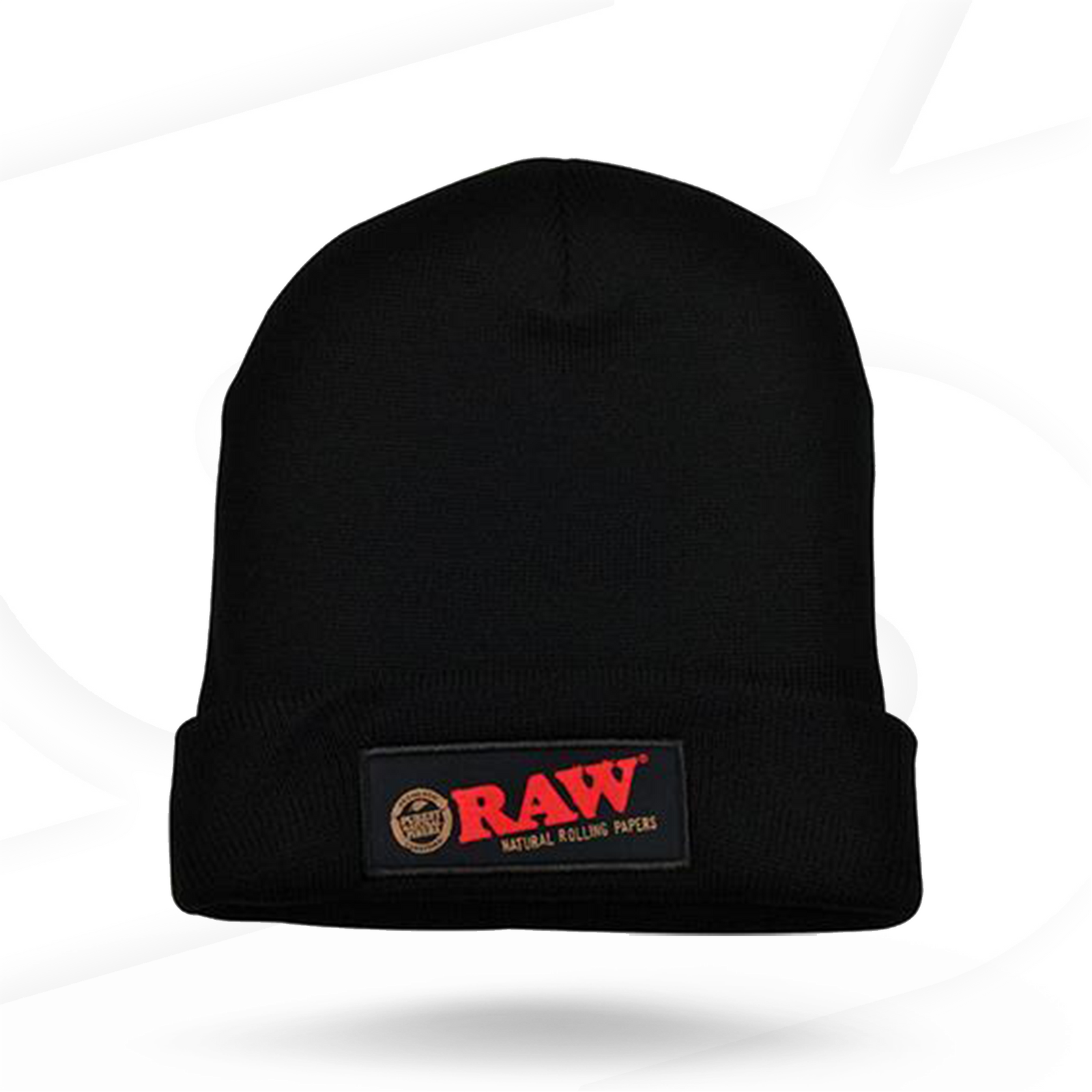 RAW Black Beanie Clothing Accessories WAR00410-MUSA01 esd-official