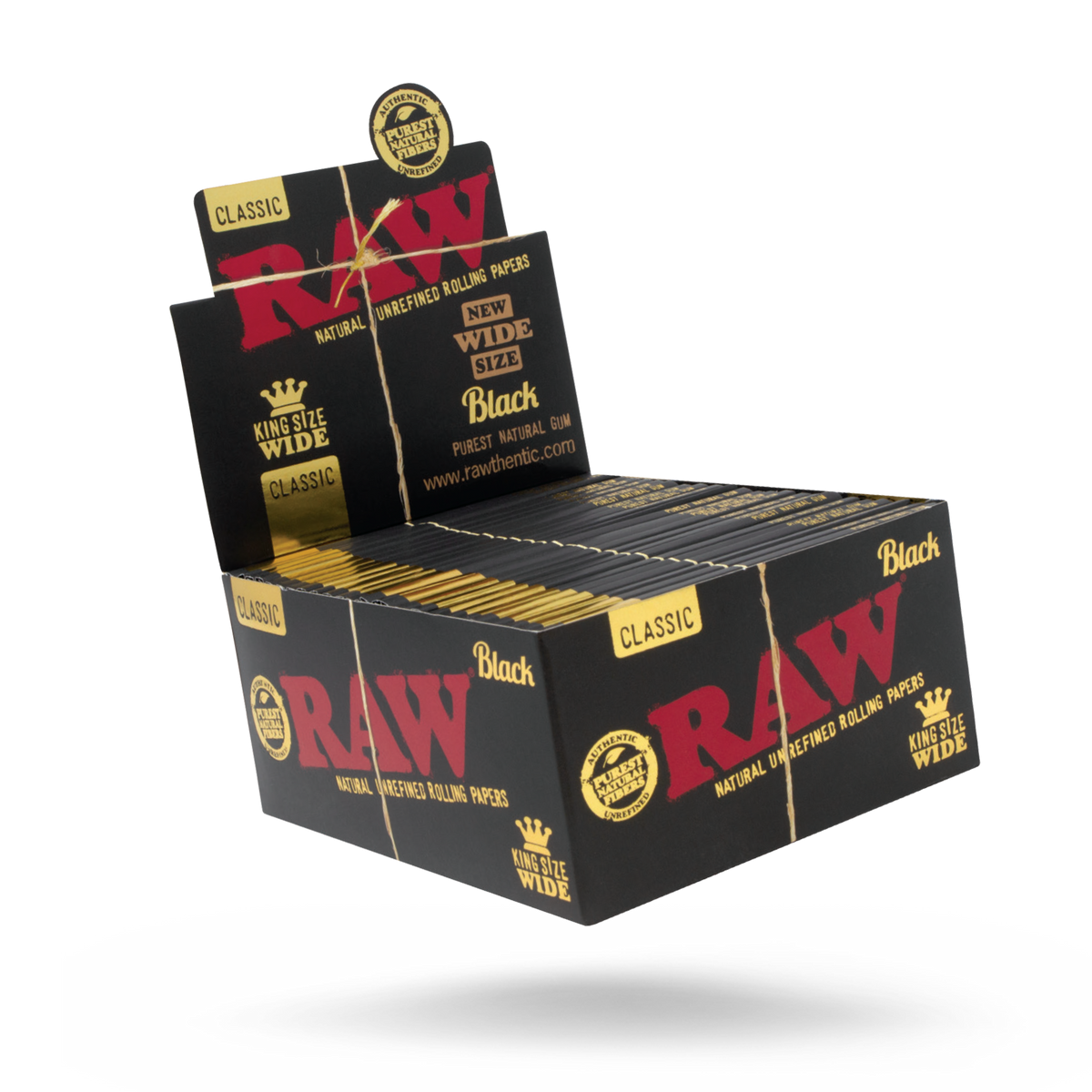 RAW Black Classic King Size Wide Rolling Papers Rolling Papers esd-official