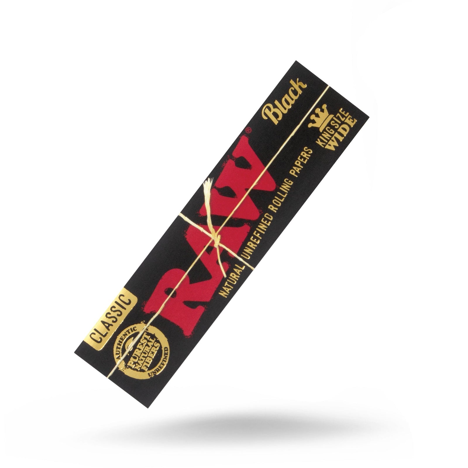 RAW Black Classic King Size Wide Rolling Papers Rolling Papers RAWB-RPBK-KW03_1/50 esd-official