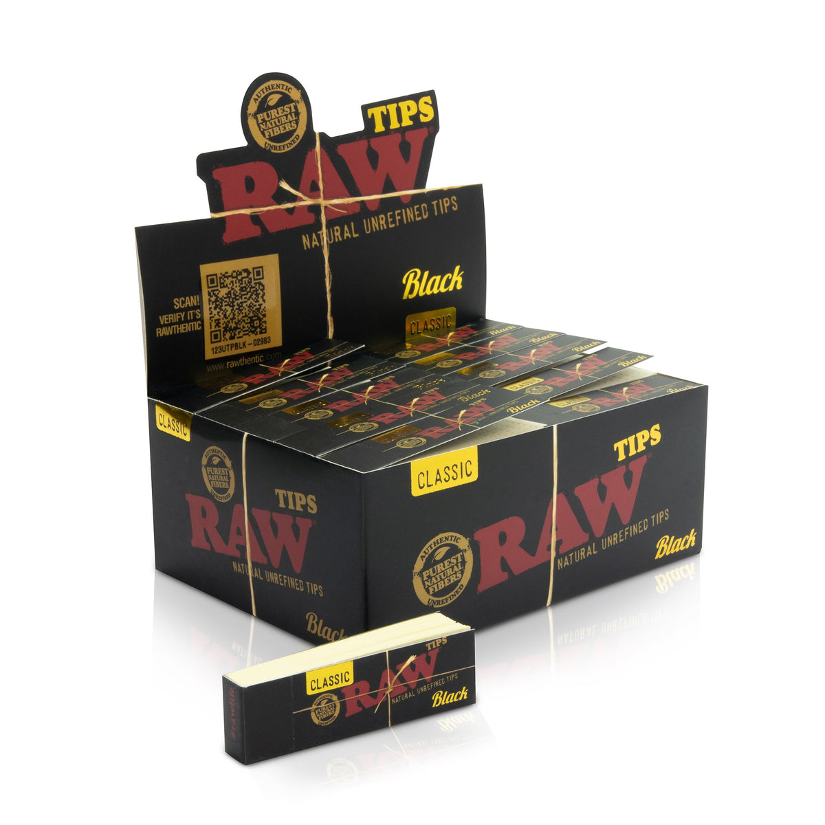 RAW Black Classic Tips Rolling Tips WAR00255-MUSA01 esd-official