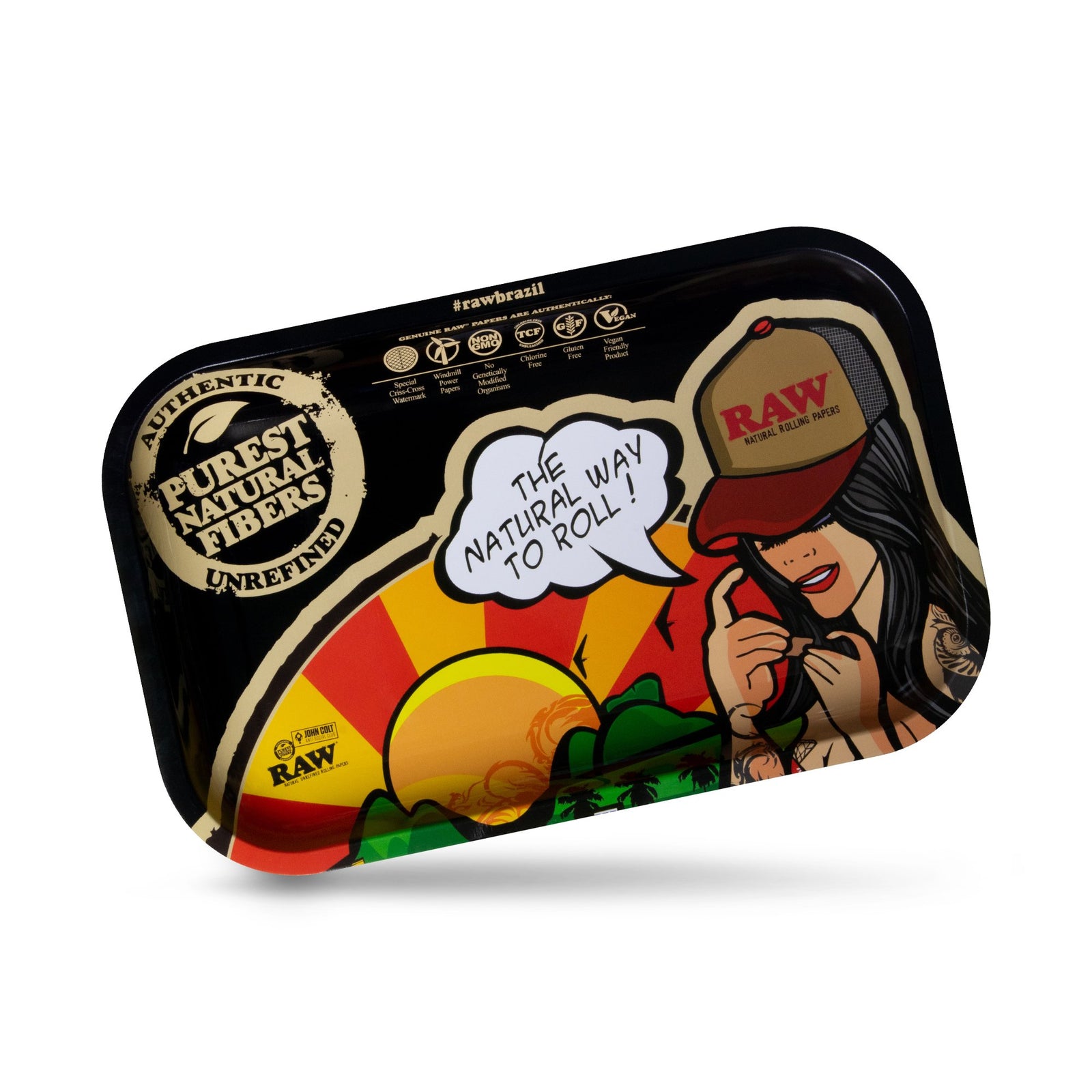RAW Brazil Rolling Tray | DISCONTINUED Rolling Trays WAR00121-MUSA01 esd-official