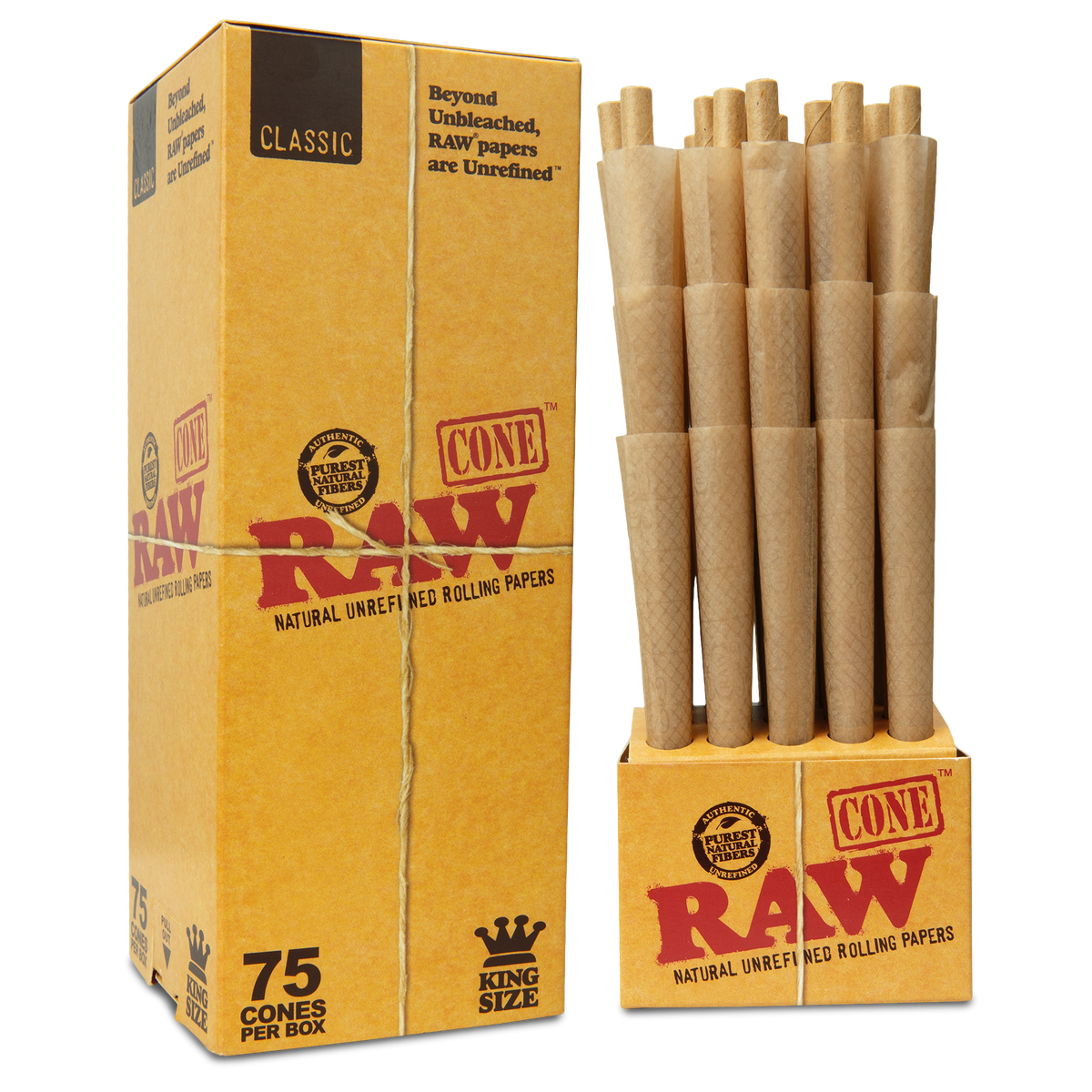 RAW Classic Cones- 75 Pack RAW Cones RAWB-CNCL-KS05 esd-official