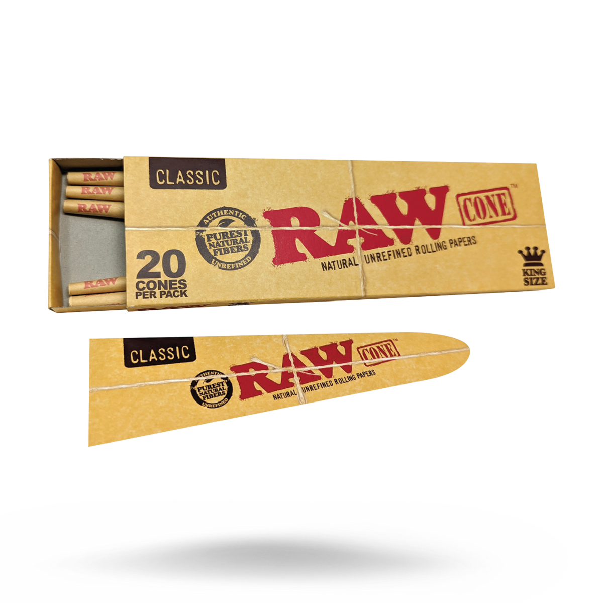 RAW Classic King Size Cones - 20 Pack RAW Cones RAWB-CNCL-KS03_1/12 esd-official