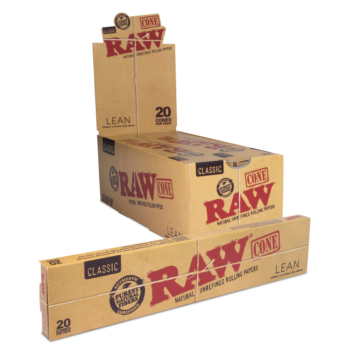 RAW Classic Lean Cones - 20 Pack RAW Cones WAR00622-1/12 esd-official