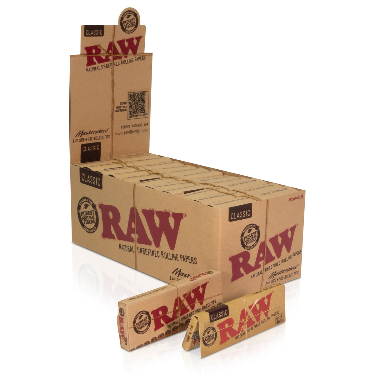 RAW Classic Masterpiece 1 1/4 Rolling Papers Rolling Papers WAR00303-MUSA01 esd-official