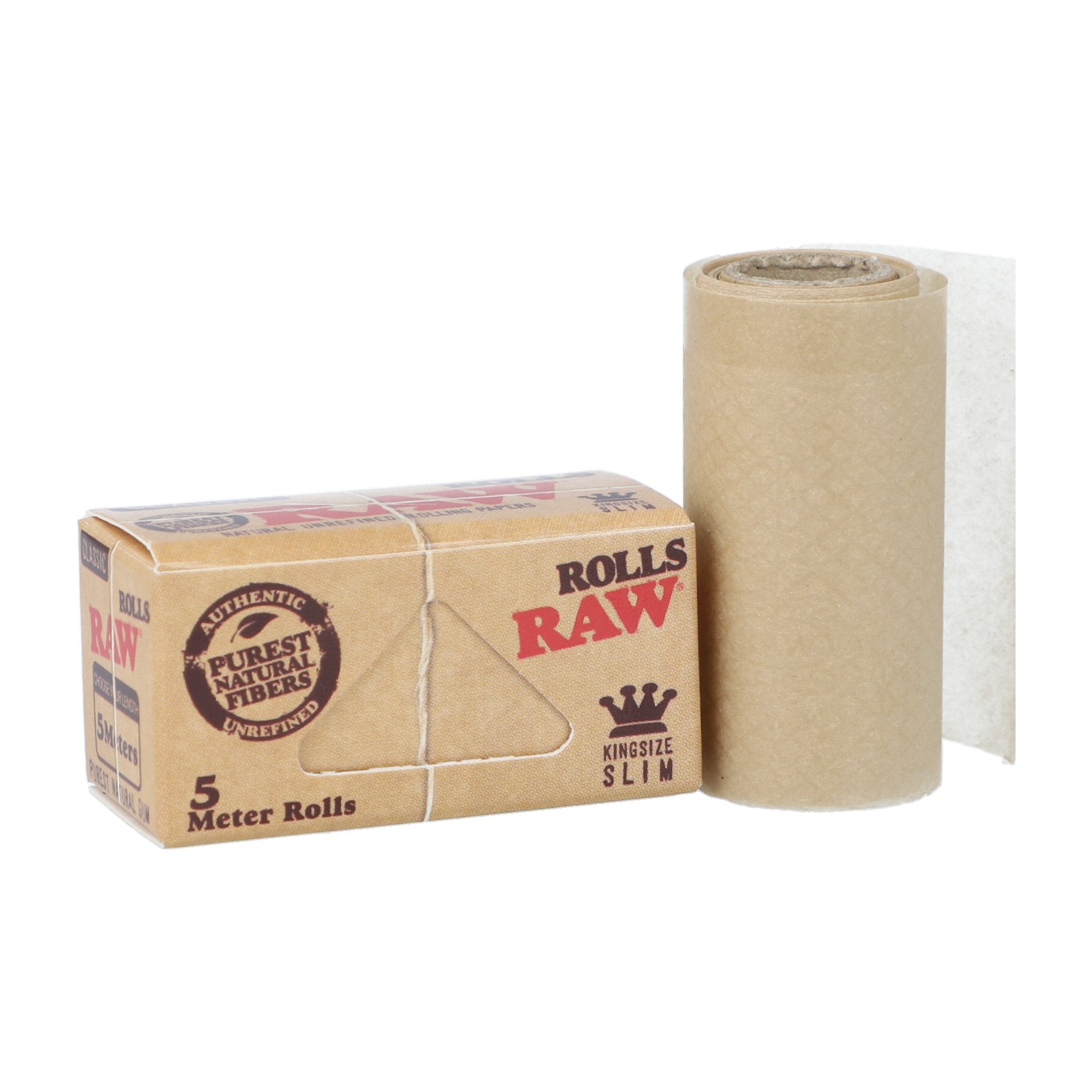 Carton Raw Rolls King Size Slim 5m (24 pièces) - Feuille à rouler