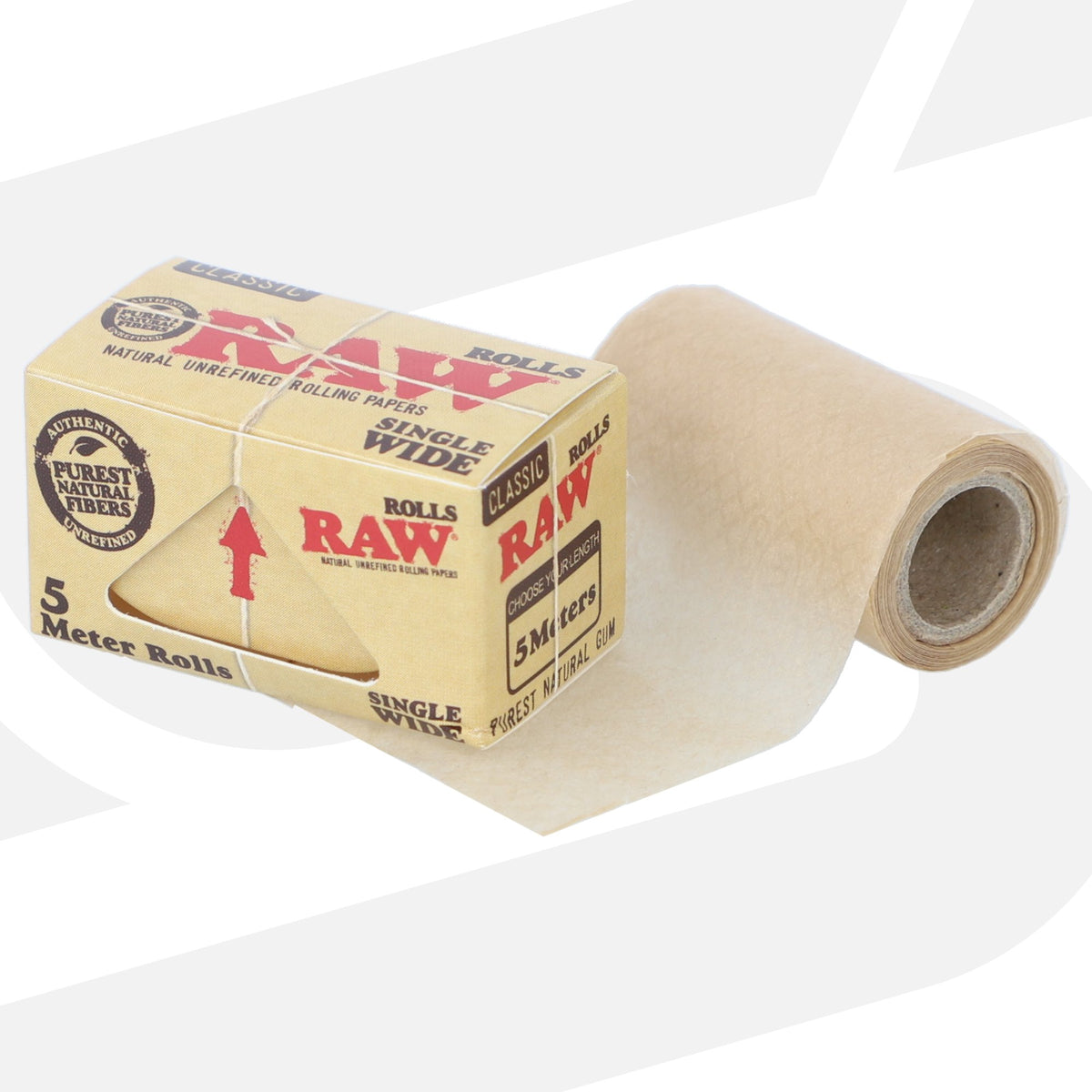 RAW Classic Paper Rolls Single Wide - 5 Meters Rolling Papers esd-official