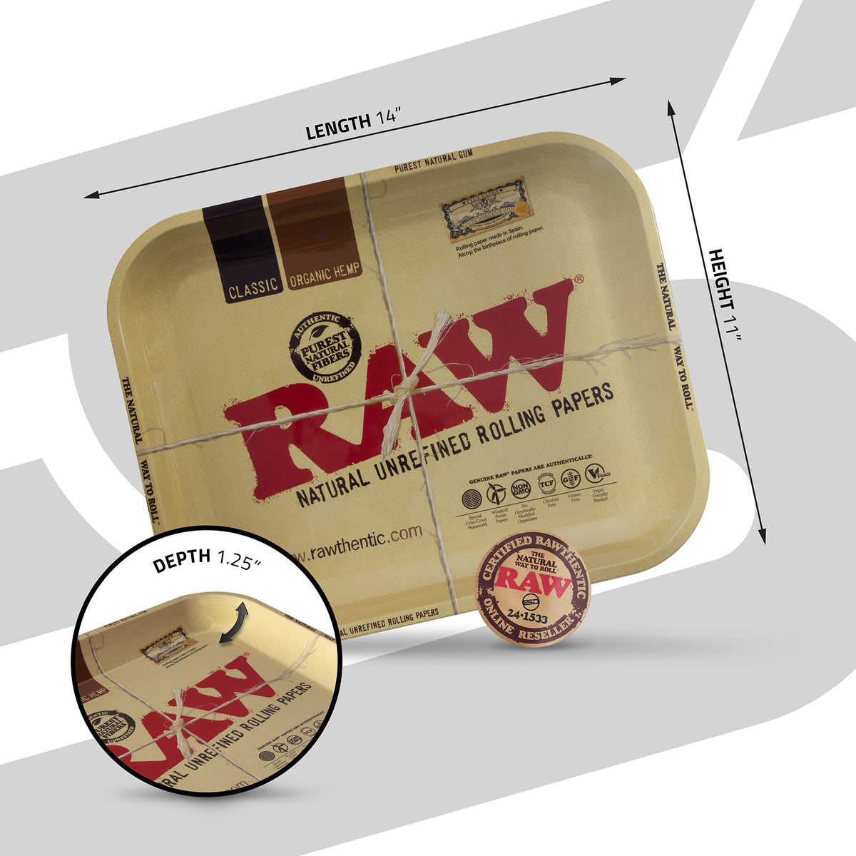 RAW Classic Rolling Trays Rolling Trays esd-official