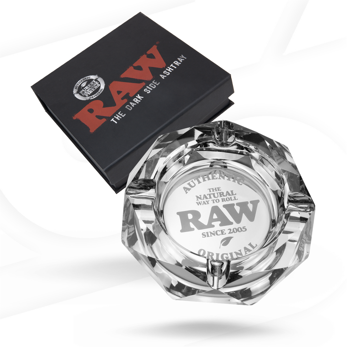 RAW Glass Ashtray Rolling Trays esd-official