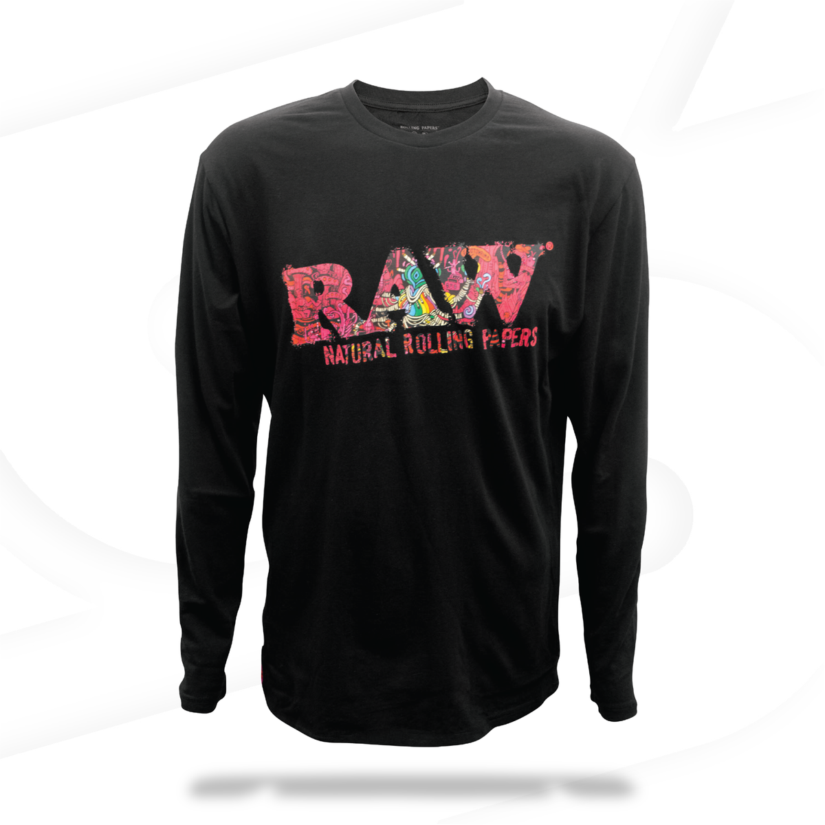 RAW Logo Log Sleeve Crew Neck Shirt Clothing Accessories WAR00850-MUSA01 esd-official