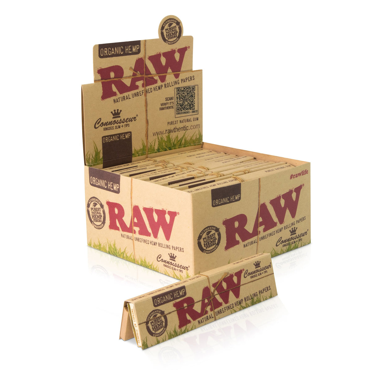 RAW Organic Connoisseur King Size Slim Rolling Papers Rolling Papers WAR00369-MUSA01 esd-official