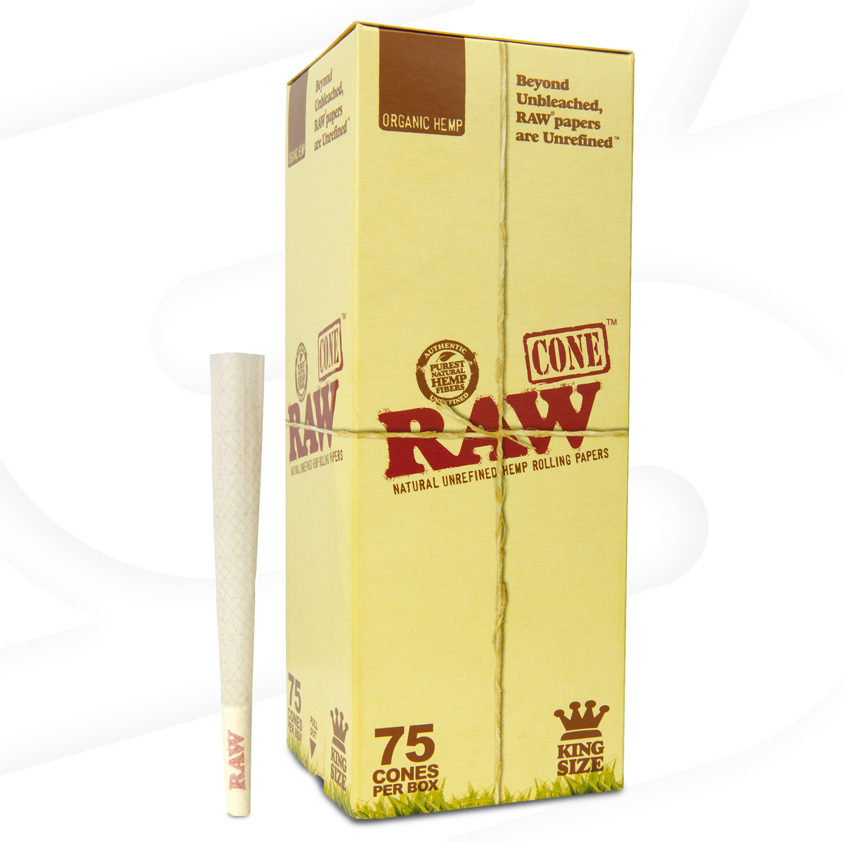 RAW Organic Hemp 1 1/4 Cones RAW Cones RAWB-CNOH-KS04 esd-official