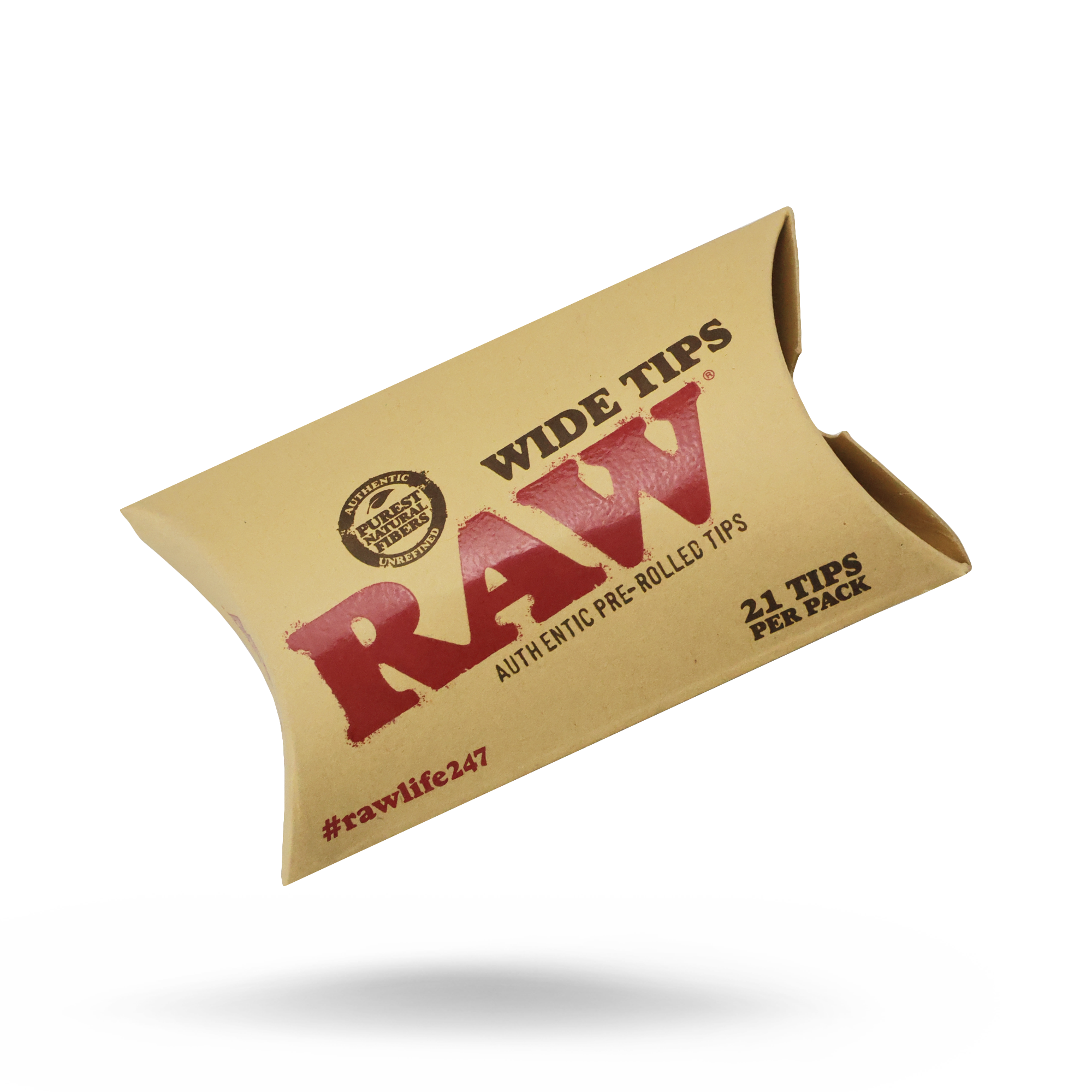 RAW Pre Rolled Tips  21 Per Pack - American Rolling Club