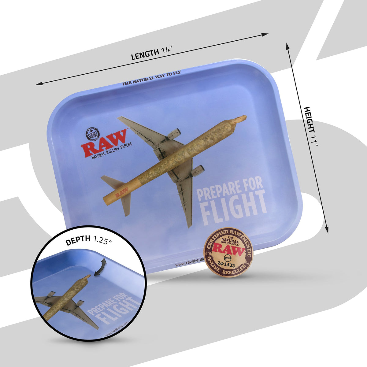 RAW Prepare For Flight Rolling Trays Rolling Trays esd-official