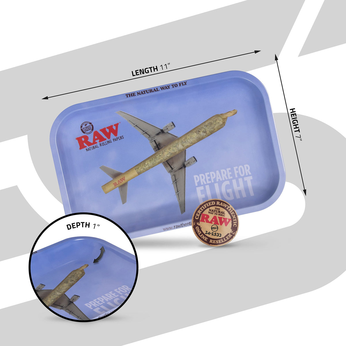 RAW Prepare For Flight Rolling Trays Rolling Trays esd-official