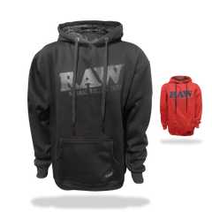 Raw black top poker hoodie