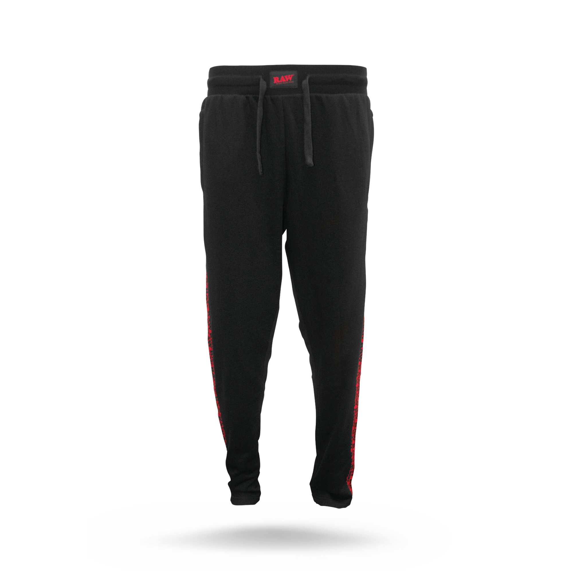 Red and black sweatpants sales