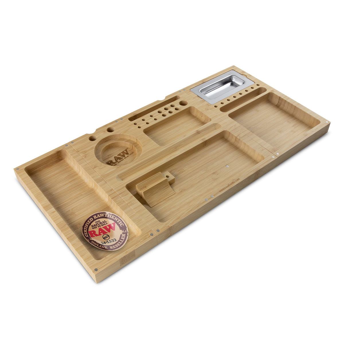 RAW Triple Flip Bamboo Rolling Tray Rolling Trays WAR00144-MUSA01 esd-official