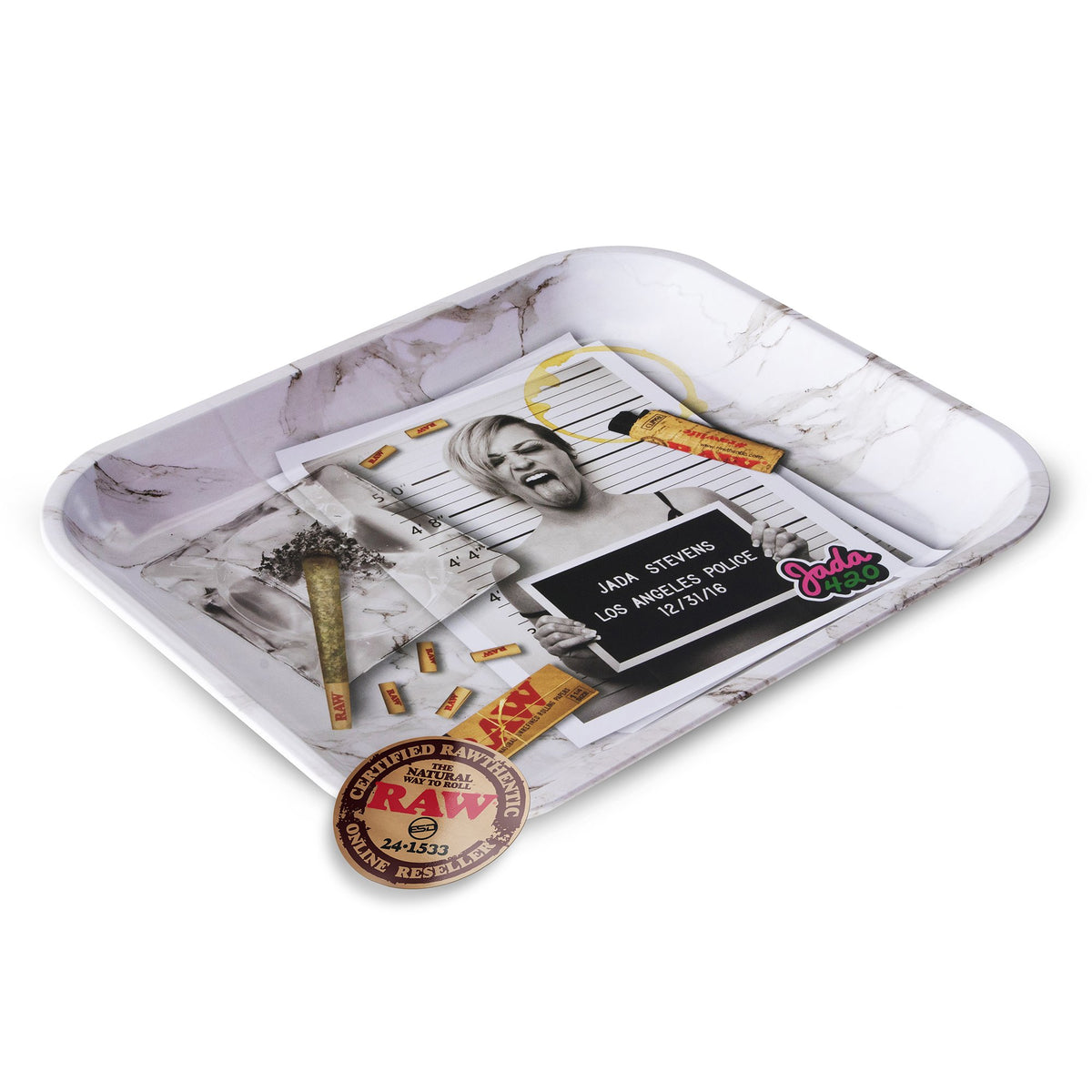 RAW x Jada Stevents Rolling Tray | DISCONTINUED Rolling Trays WAR00123-MUSA01 esd-official