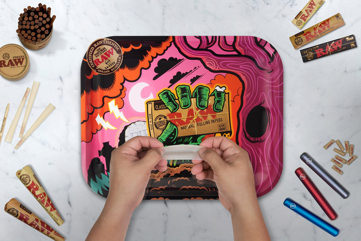 RAW Zombie Rolling Tray | Large Rolling Trays WAR00151-MUSA01 esd-official