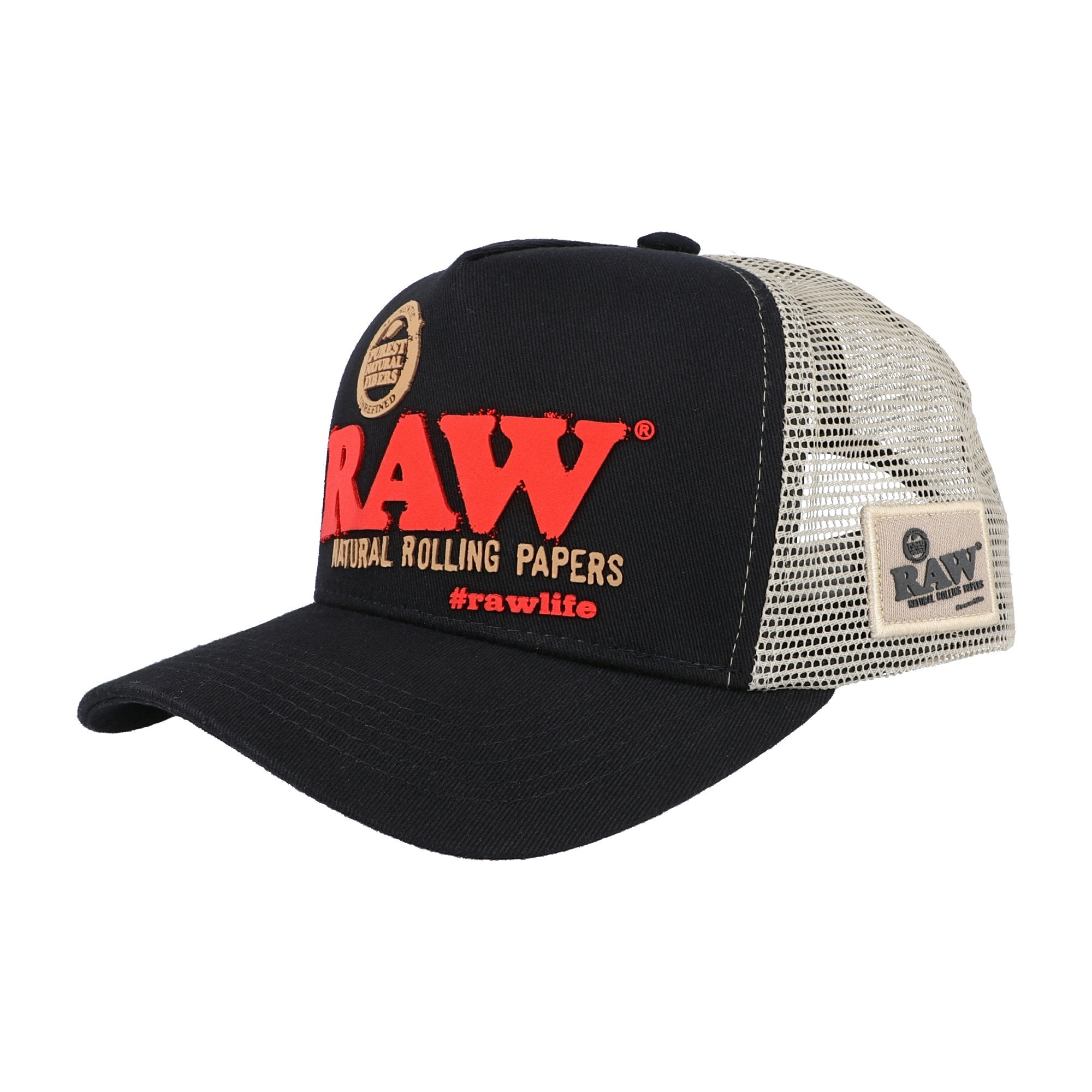 RAWlife Brazil Black Trucker Hat RAW Hats WAR00405-MUSA01 esd-official