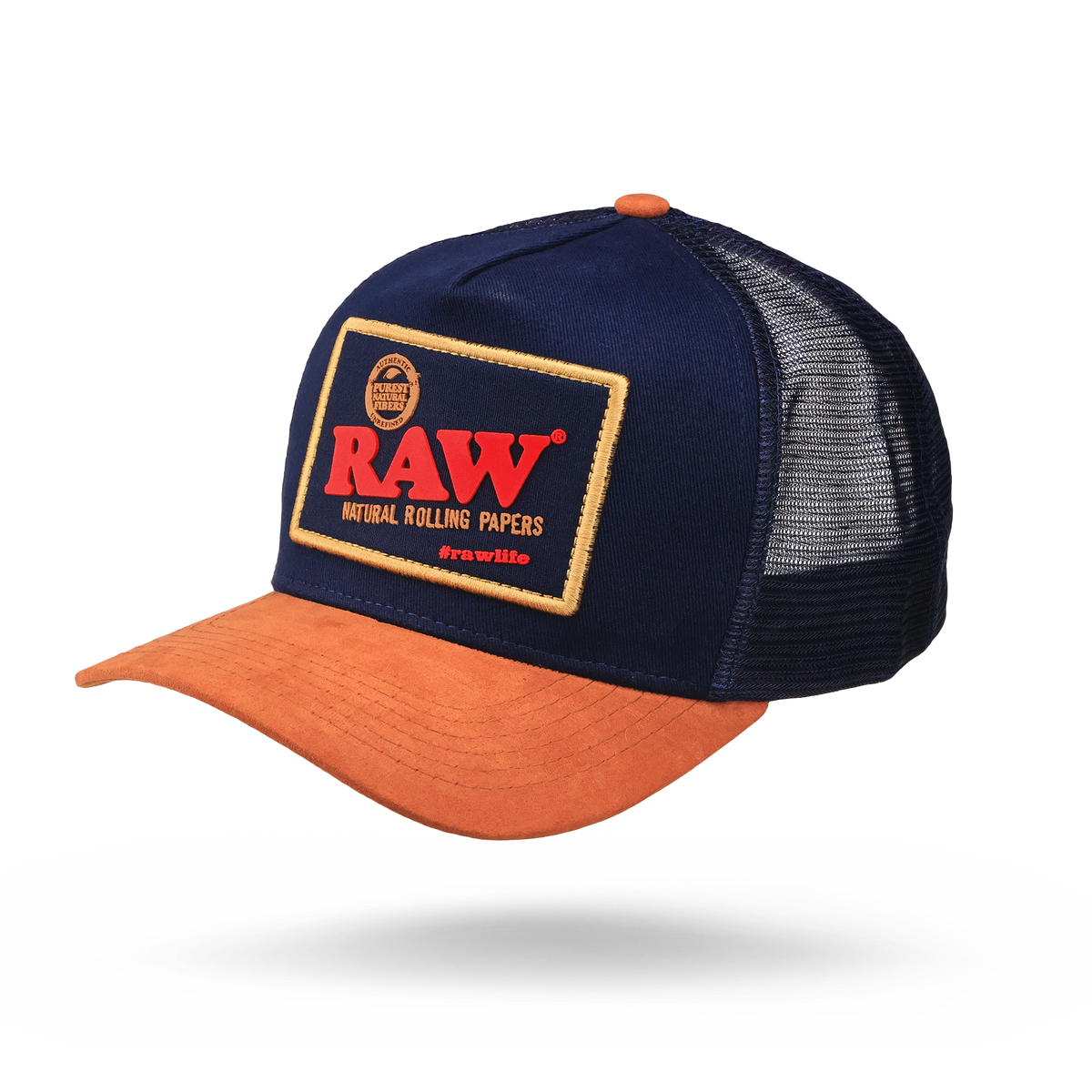 RAWlife Brazil Blue Trucker Hat Clothing Accessories WAR00405-MUSA01 esd-official