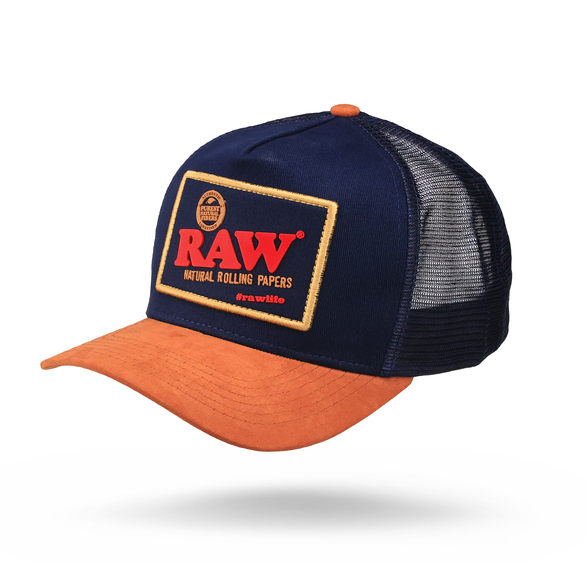 RAWlife Brazil Blue Trucker Hat Clothing Accessories WAR00405-MUSA01 esd-official