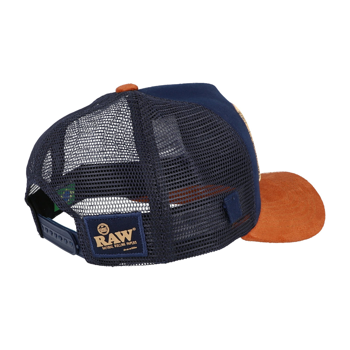 RAWlife Brazil Blue Trucker Hat RAW Hats WAR00404-MUSA01 esd-official